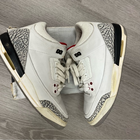 White Cement Jordan 3 2003 Size 6.5Y - Picture 3 of 6